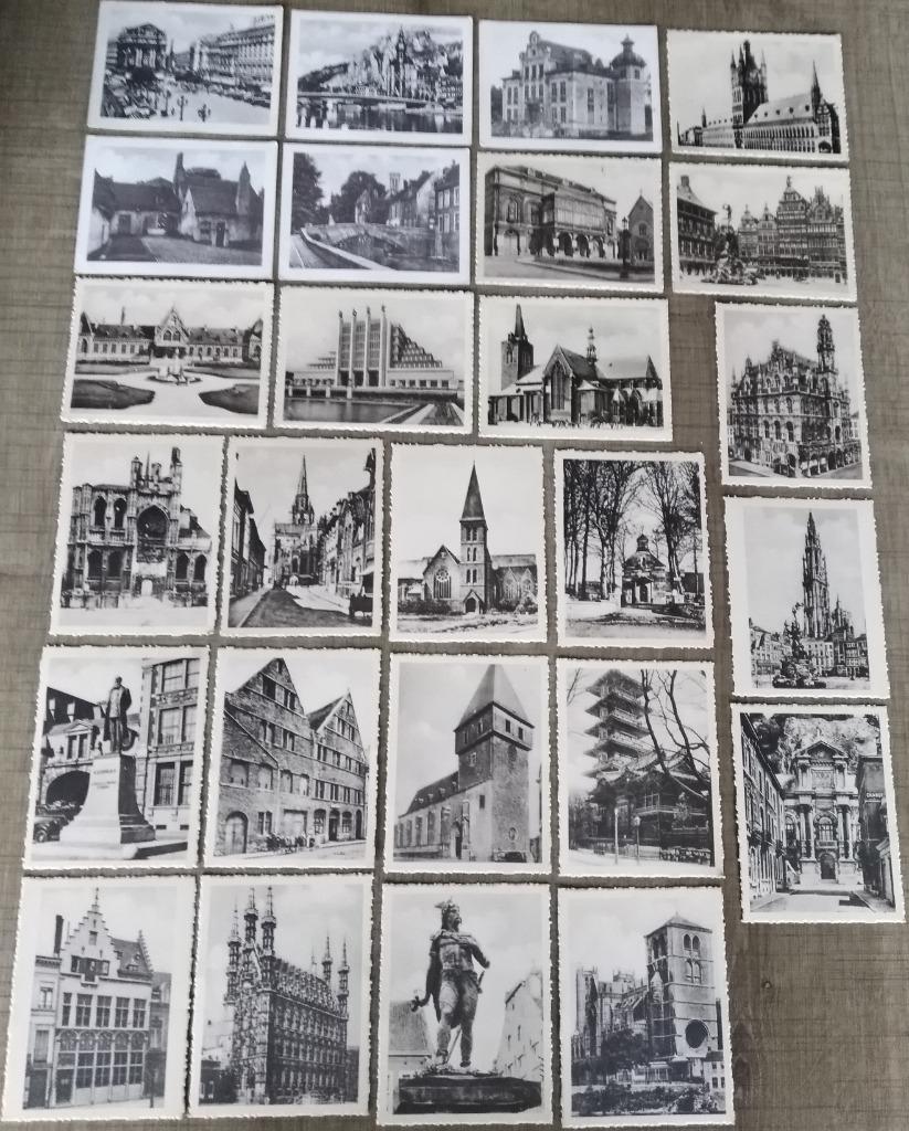 47 fotokaartjes: 's Lands Merkwaardigheden (De Lelie), Collections, Enlèvement ou Envoi, Utilisé, Bâtiment, Gravure