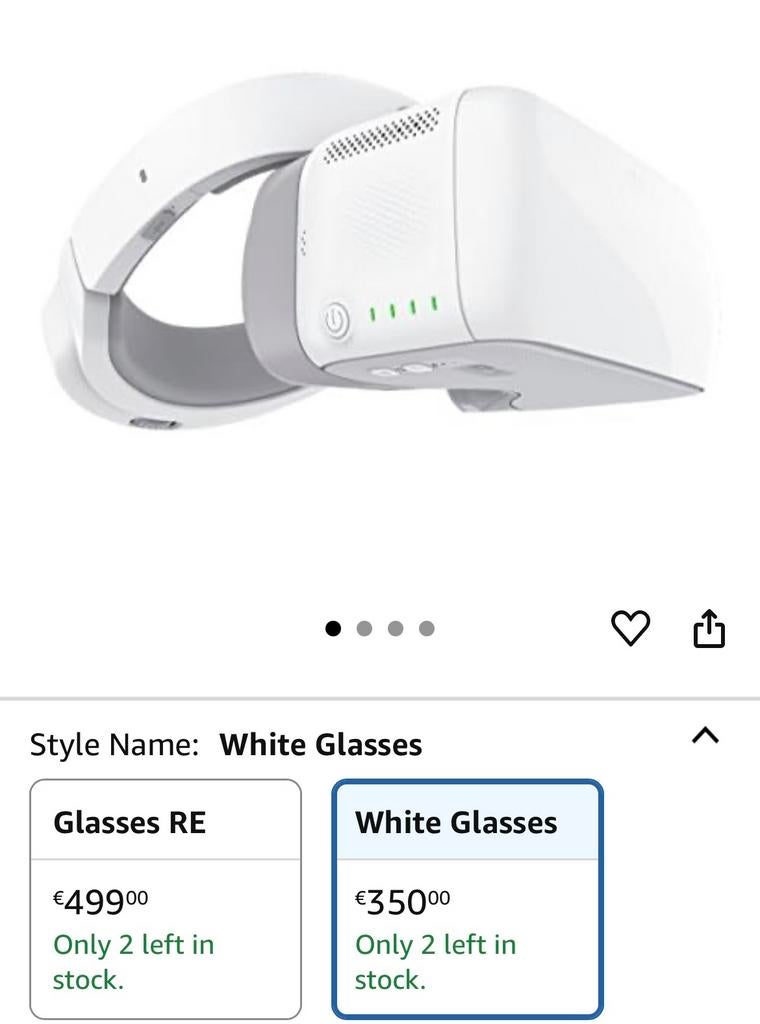 DJI goggles white NIEUW, Audio, Tv en Foto, Drones, Ophalen, Nieuw