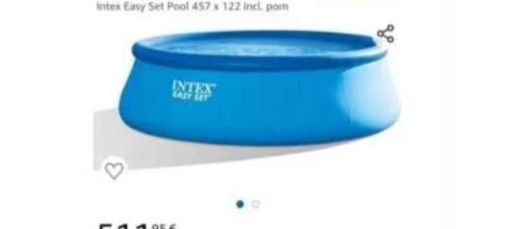 Piscine, Tuin en Terras, Zwembaden, Gebruikt, Opblaaszwembad, Rond, 300 cm of meer