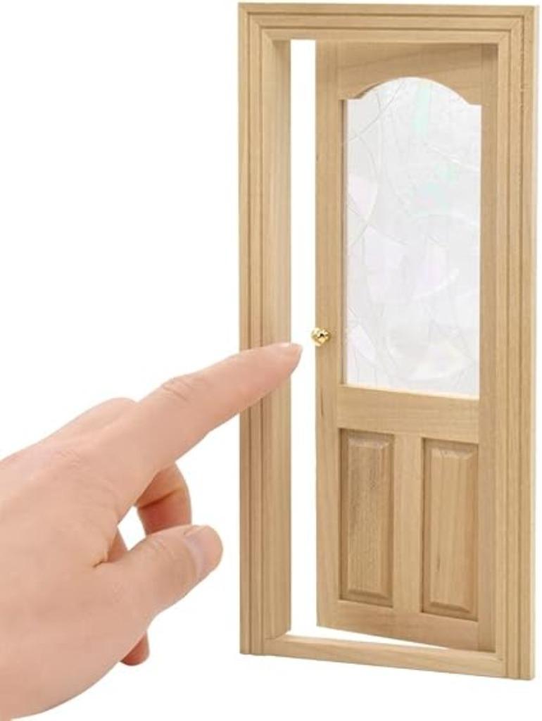 Houten poppenhuis accessoires miniatuurdeuren GRATIS LEV