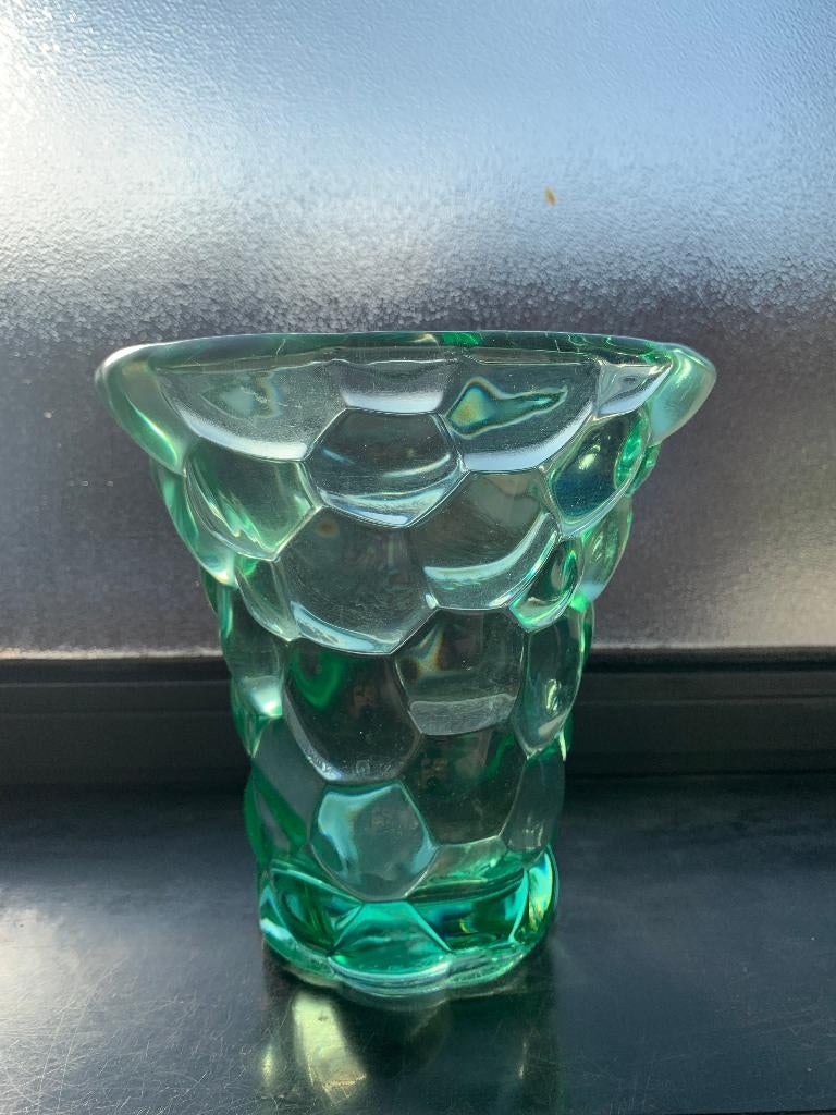 Art Deco vaas door Pierre d'Avesn, Antiek en Kunst, Antiek | Glaswerk en Kristal, Ophalen of Verzenden