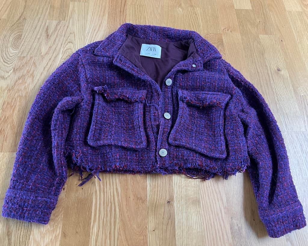 Blazer court Zara t.130, Meisje, Trui of Vest, Ophalen of Verzenden, Zo goed als nieuw