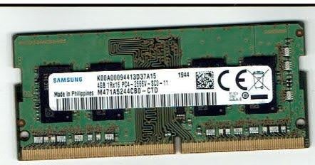 RAM pour PC portable 4GB SAMSUNG M471A5244CB0-CTD, Enlèvement ou Envoi, Utilisé, Laptop, 4 GB