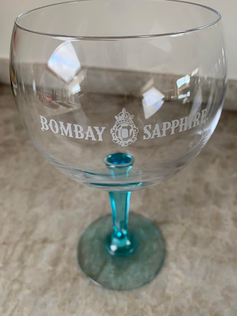 Verres à gin BOMBAY SAPPHIRE 6 pièces, Collections, Enlèvement ou Envoi, Comme neuf
