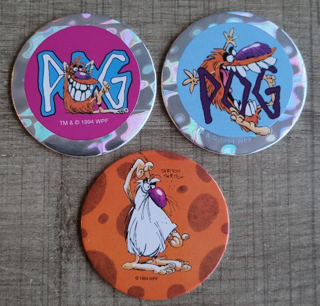 3 POG's: Pogman (C&A), Collections, Flippos, Enlèvement ou Envoi, Flippos en vrac