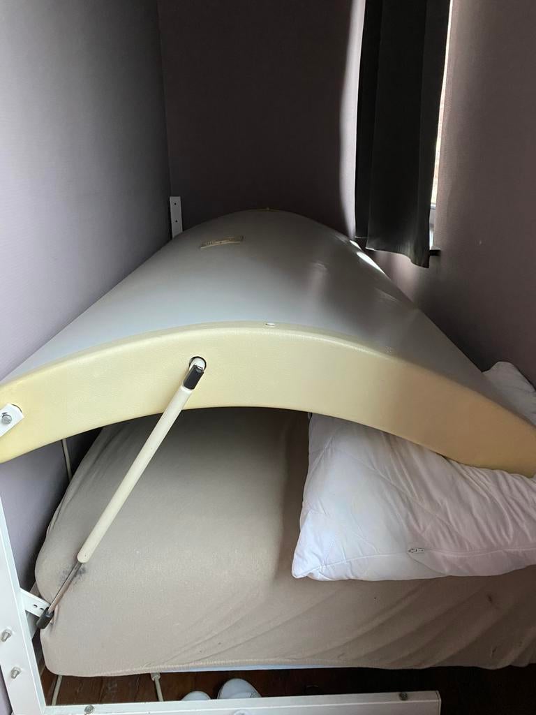 Zonnehemel 12 lampen met bed, Elektronische apparatuur, Ophalen, Gebruikt, Zonnebank enkelzijdig, 10 tot 15 lampen