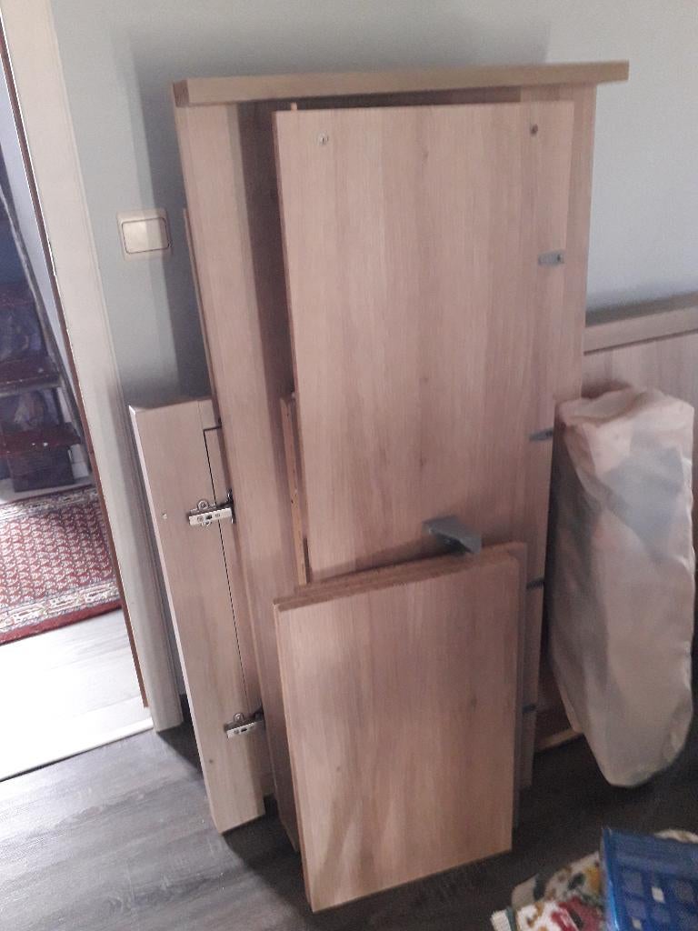 kledingkast met commode, Ophalen, Gebruikt, Kast, 50 tot 70 cm