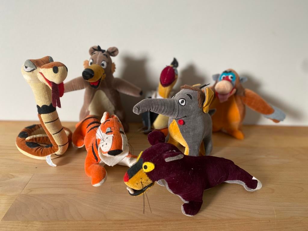 Volledige set van 7 vintage Jungle Book figuren, Verzamelen, Ophalen of Verzenden, Zo goed als nieuw