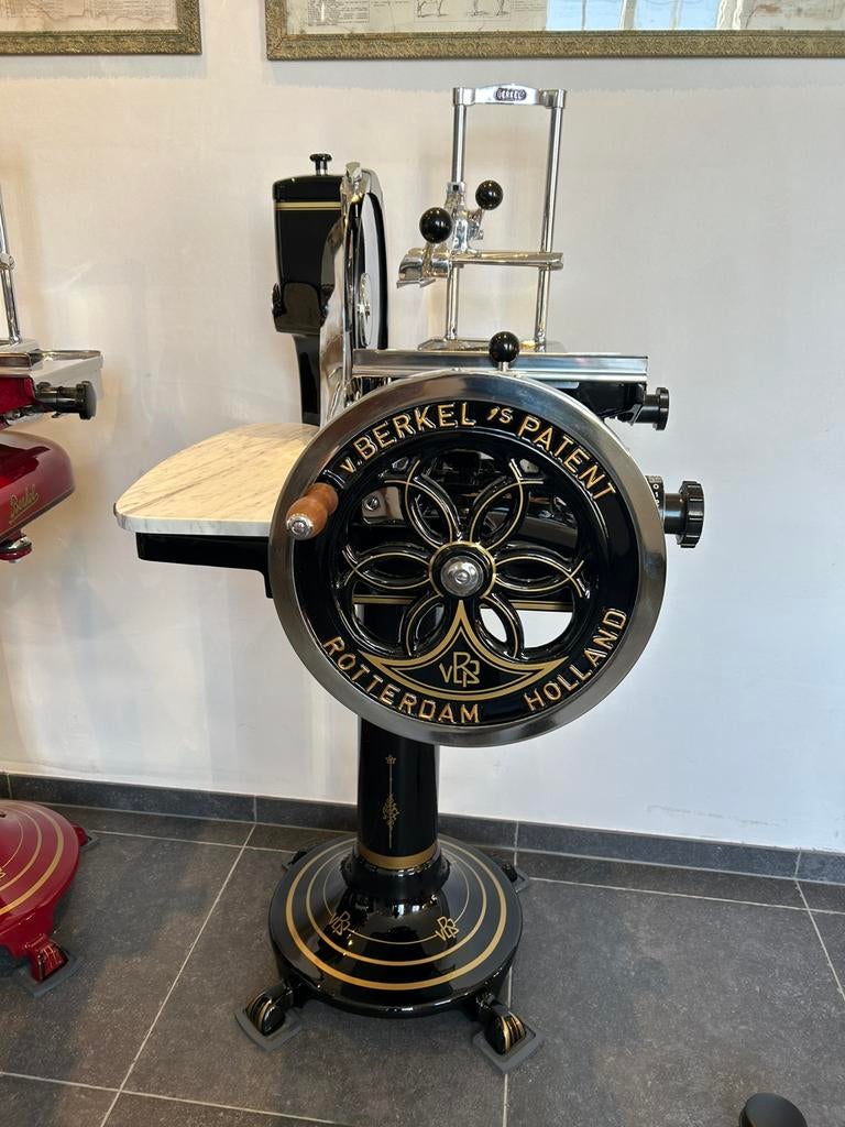 Prachtige oude snijmachine berkel gerestaureerd zwart goud, Articles professionnels, Horeca | Autre, Enlèvement