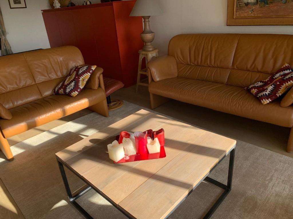 Leren salon JORI, Huis en Inrichting, Ophalen, Zo goed als nieuw, Overige materialen