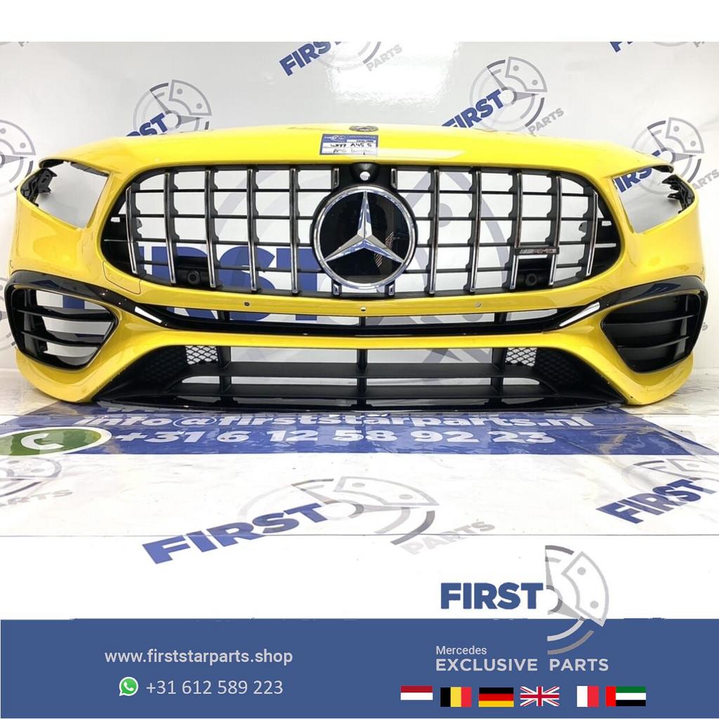 W177 A 45 KLASSE 2021 A45 A45S AMG VOORBUMPER GEEL COMPLEET