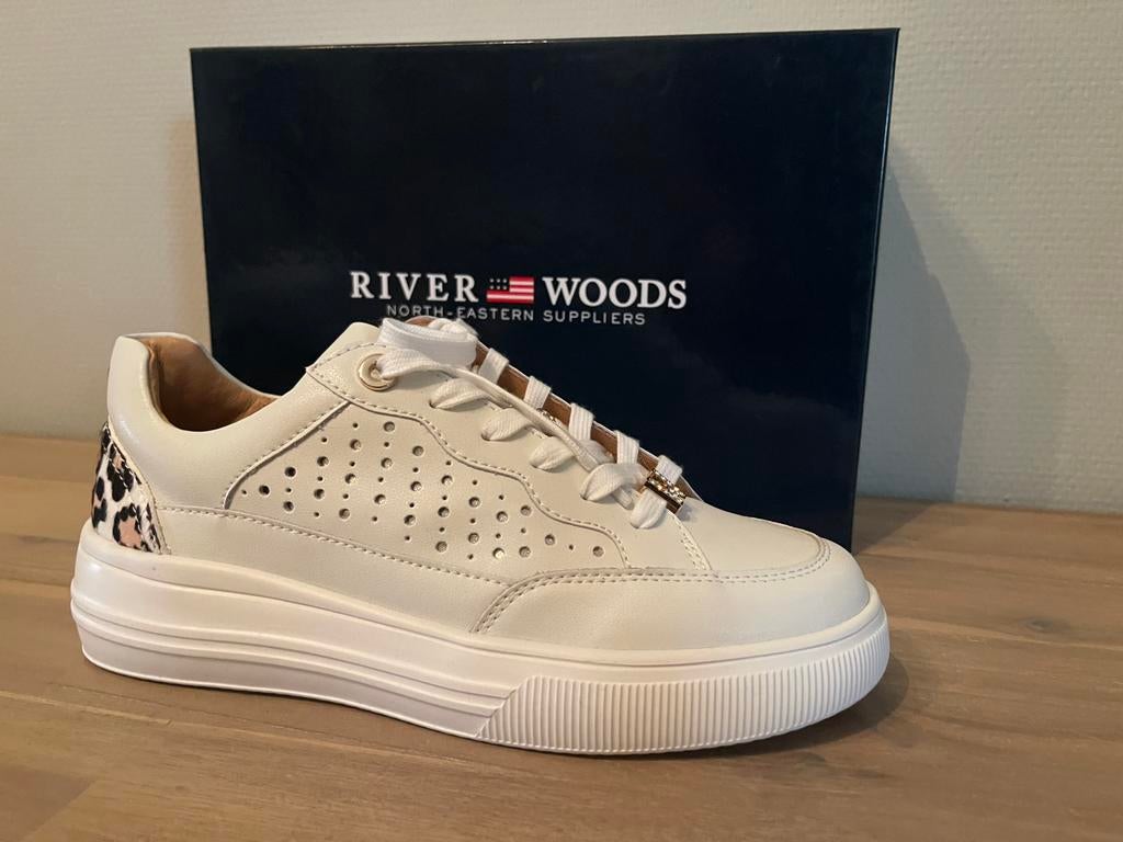 schoenen river woods, Ophalen, Wit, Nieuw, Sneakers