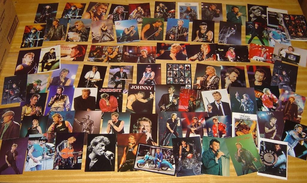 Cartes postales de Johnny Hallyday - 1 euro pièce, Collections, Cartes postales | Thème, Enlèvement, Non affranchie