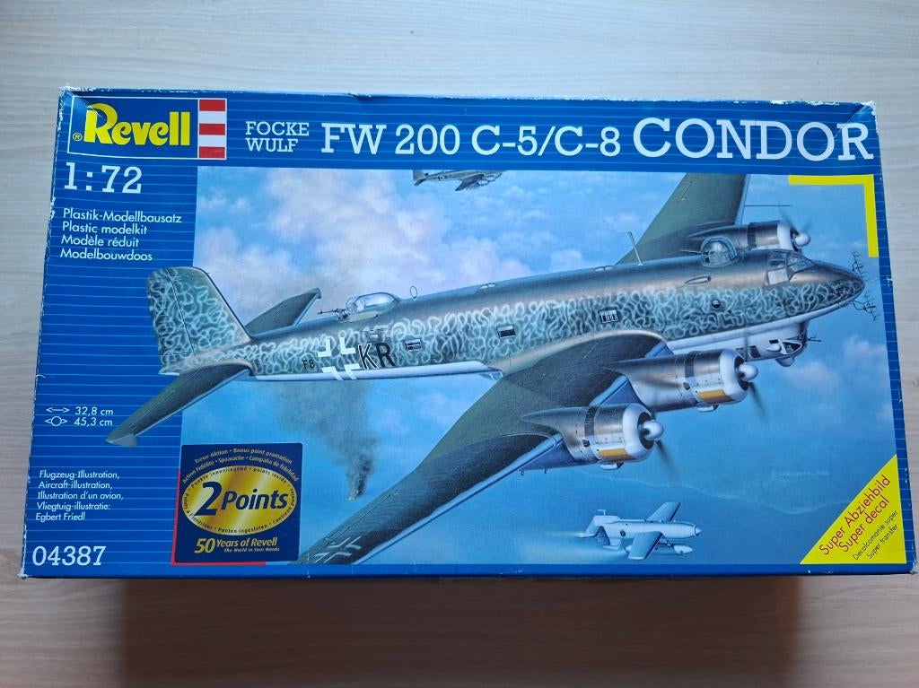 Revell | Nr. 04387 | 1:72 - Fw 200 C-5/C-8 Condor + extra's, 1:72 tot 1:144, Revell, Nieuw, Ophalen of Verzenden