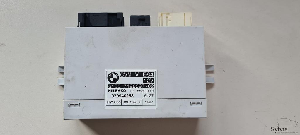 Module Cabrio Cabriokap CVM BMW 6 serie  E64 7198397, -, Utilisé, -, -
