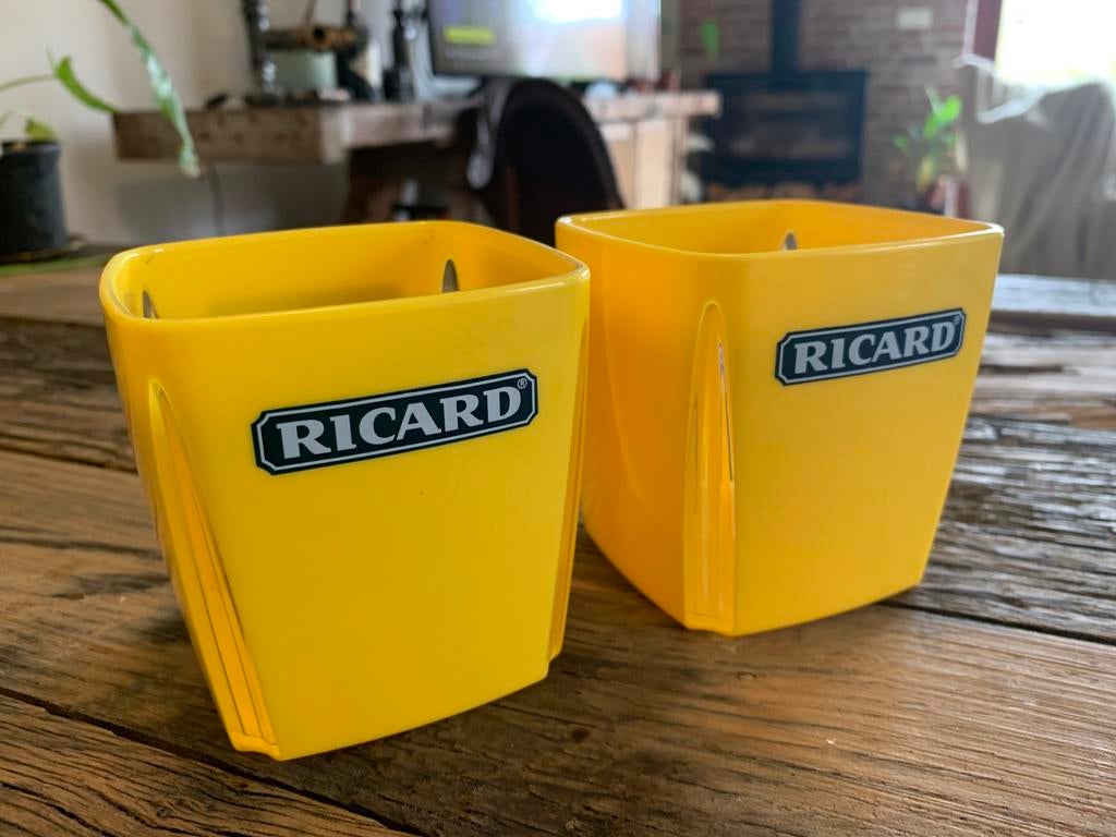 2 x porte-glaçons Ricard vintage (« pots à glaçons »), Collections, Marques & Objets publicitaires, Enlèvement ou Envoi, Comme neuf