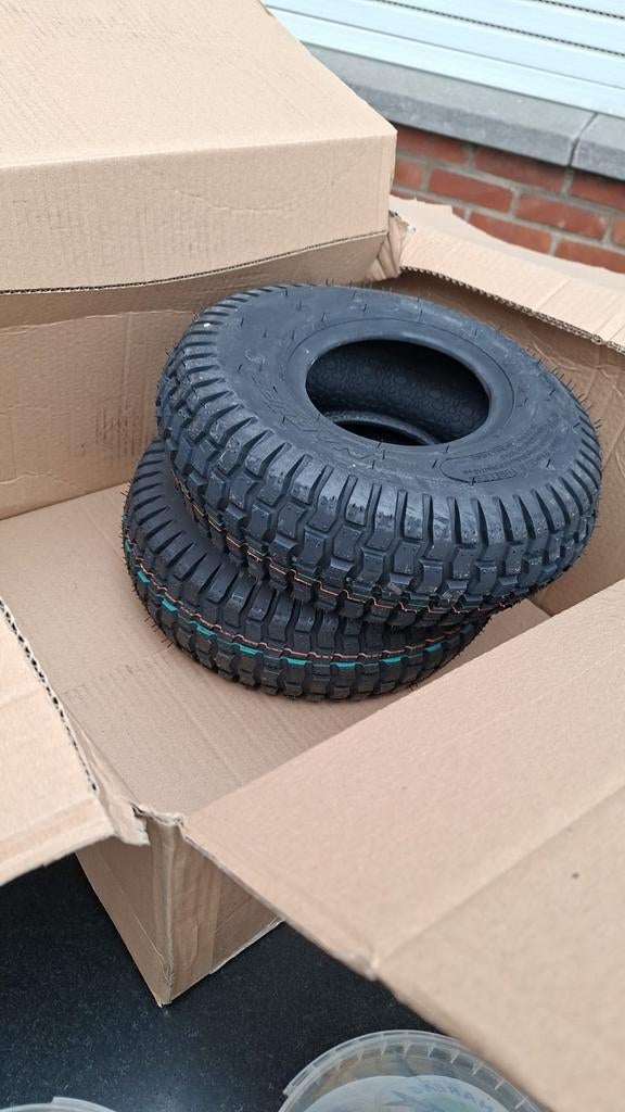 2 nieuwe bandjes 11x4.00-5, Tuin en Terras, Ophalen