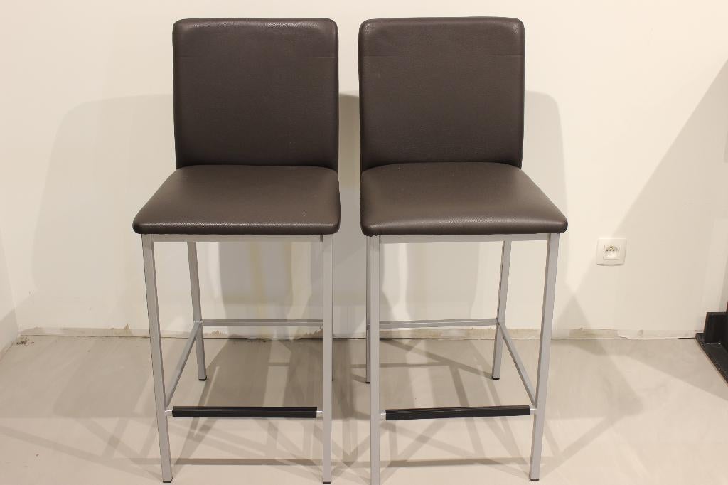 Chaise de bar anthracite, Maison & Meubles, Tabourets de bar, Neuf, 2 tabourets, Enlèvement, Métal