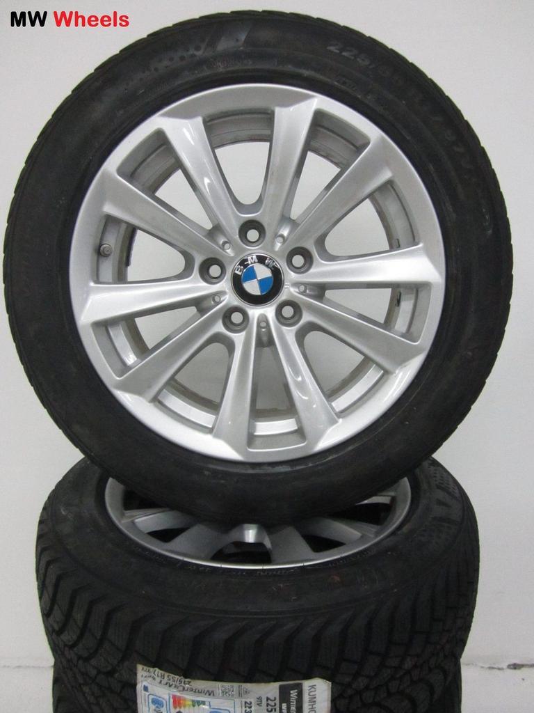 BMW 17 inch velgen 5 serie F10 F11 met nieuwe winterbanden, Auto-onderdelen, Gebruikt, -, -, Banden en Velgen