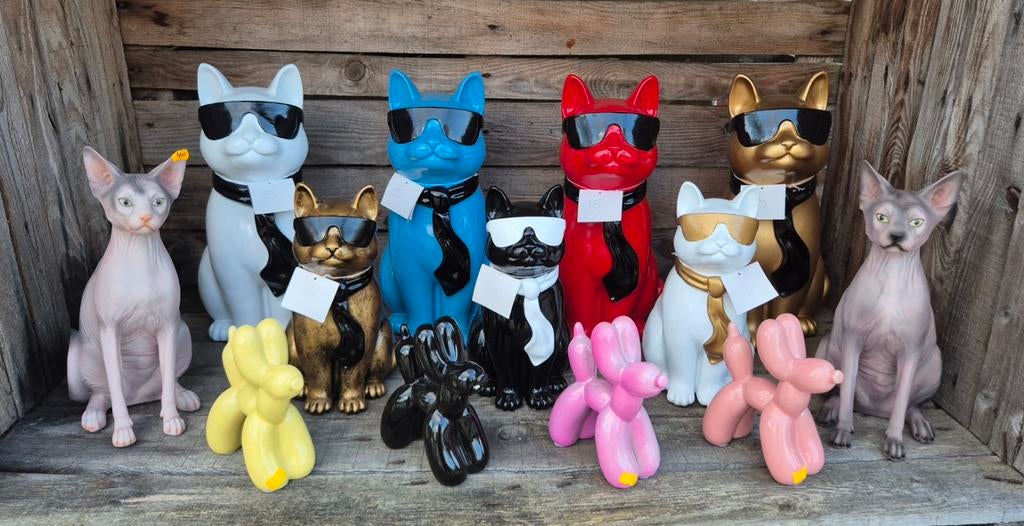 Polyester tuinbeelden,  allerlei, Ophalen, Nieuw, Kunststof, Dierenbeeld