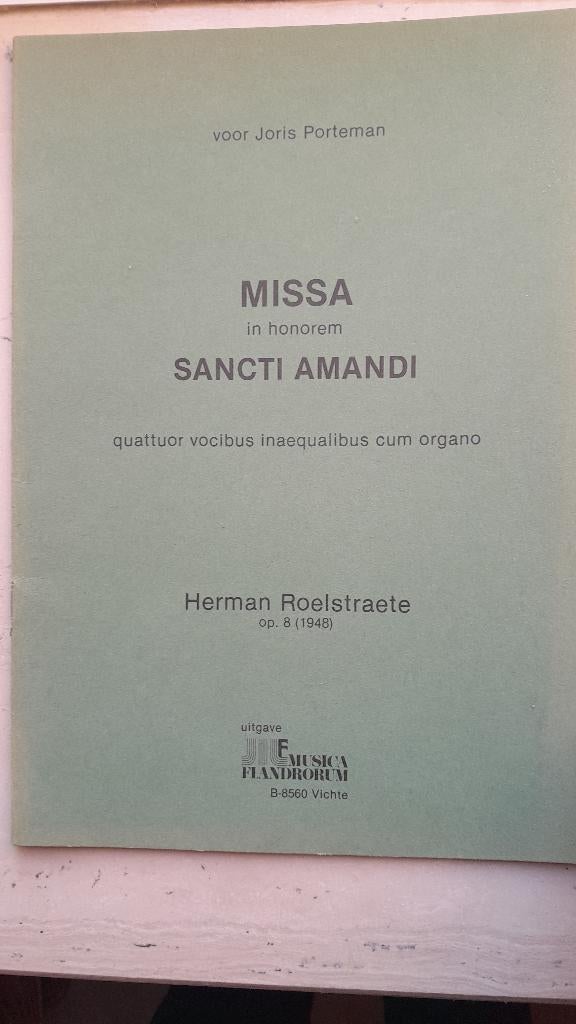 " Missa  Sancti  Amanda "        H. Roelstraete, Muziek en Instrumenten, Bladmuziek, Koor, Ophalen of Verzenden, Religie en Gospel