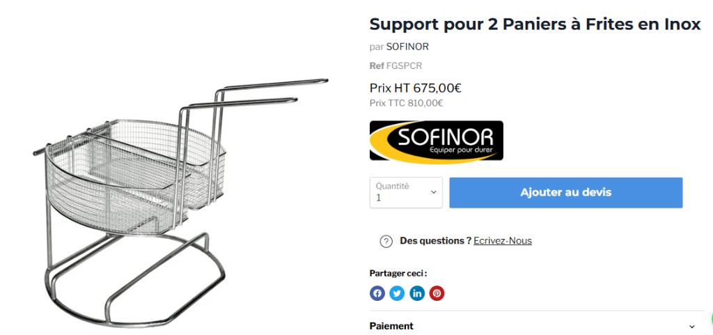 Friterie panier écumoire accessoire friteuse, Articles professionnels, Enlèvement ou Envoi