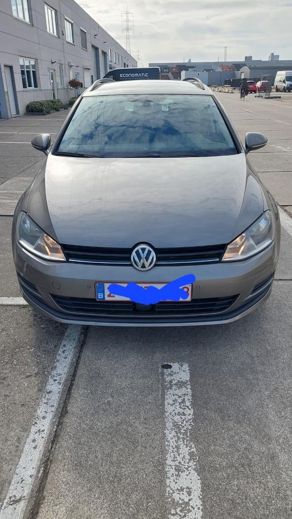 VW GOLF 7 VARIANT 2014 DIESEL, Auto's, Voorwielaandrijving, Euro 5, Stof, Zwart