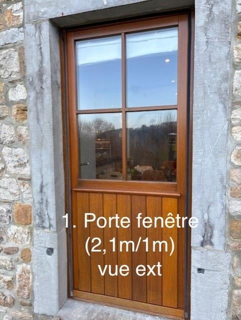 Porte fenêtre, Bricolage & Construction, Vitres, Châssis & Fenêtres, Utilisé, Fenêtre de façade ou Vitre, 160 cm ou plus, 80 à 120 cm