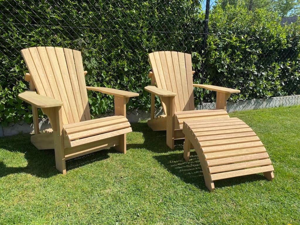 Adirondack 'Bear Chair' tuinstoel, Tuin en Terras, Ophalen, Nieuw, Hout