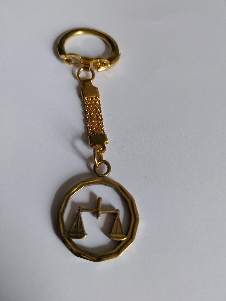 PRACHTIGE VINTAGE VERGULDE MAÇONNIEKE SLEUTELHANGER, Ophalen of Verzenden, Overige materialen, Overige typen, Verguld