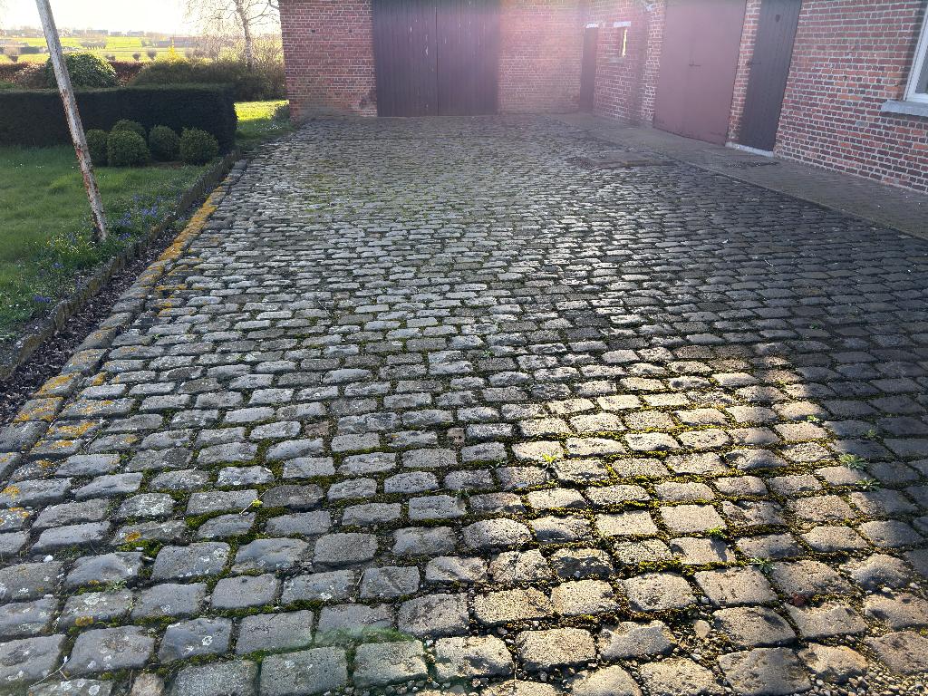 Grand lot de vieux pavés (325 m²), Gris, Enlèvement, Utilisé, Rocher