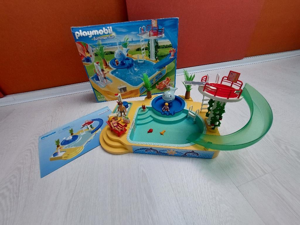 Piscine Playmobil 5433- Summer Fun, Kinderen en Baby's, Speelgoed | Playmobil, Ophalen, Zo goed als nieuw, Complete set