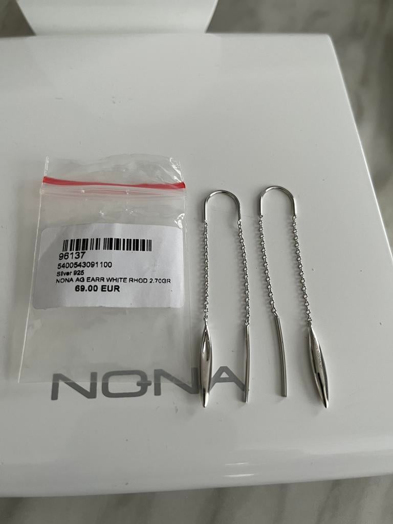 Nona silver oorbellen 925 nieuw, Ophalen of Verzenden, Zo goed als nieuw