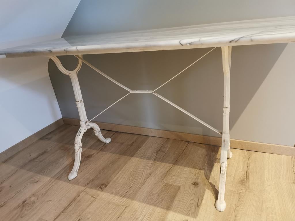 Bistrotafel voor veranda,terras,keuken of tuin., Ophalen, Zo goed als nieuw, Rechthoekig, Overige materialen