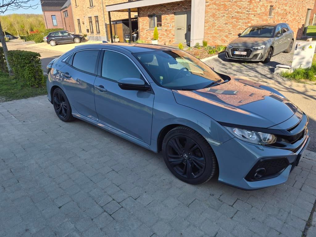 Honda Civic 1.6 Idtec Automaat, Auto's, Honda, Particulier, Civic, Trekhaak, Diesel, Euro 6, 5 deurs, Automaat, Zilver of Grijs
