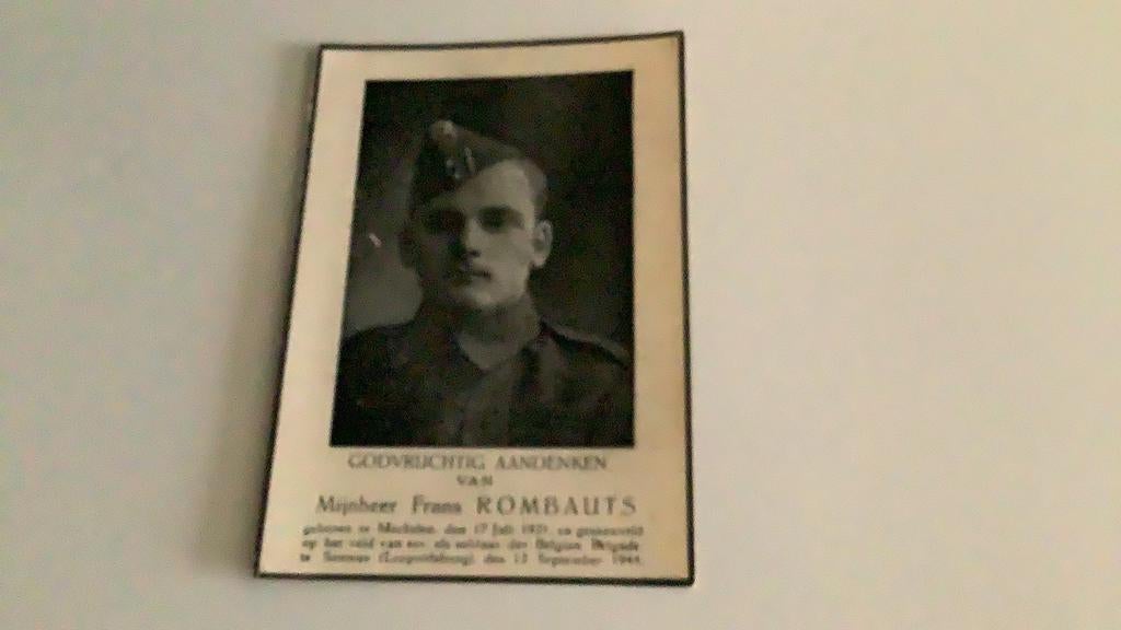 Victime de guerre 1944 Mechelen Sonnies, Collections, Enlèvement ou Envoi