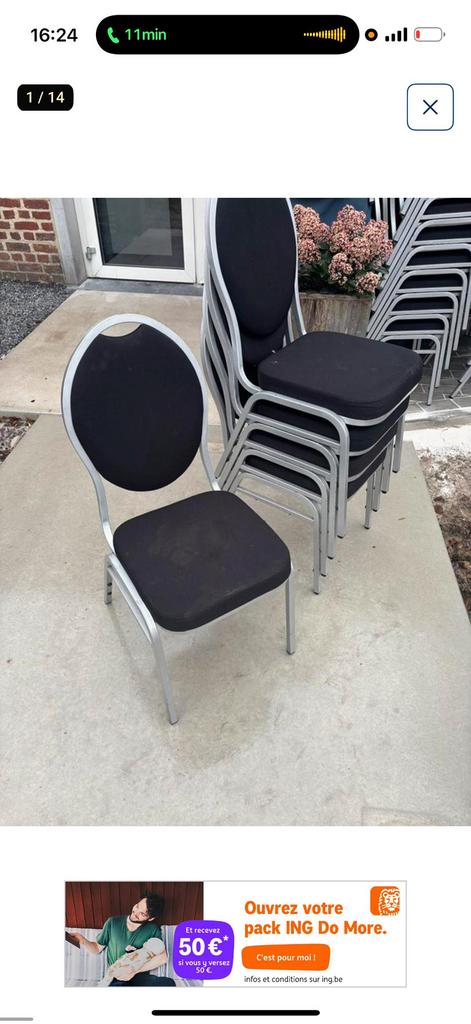 Lot de chaises empilables, Articles professionnels, Enlèvement