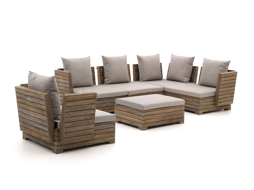 Prachtige teakhouten loungeset, Ophalen, 5 zitplaatsen, Bank, Teakhout