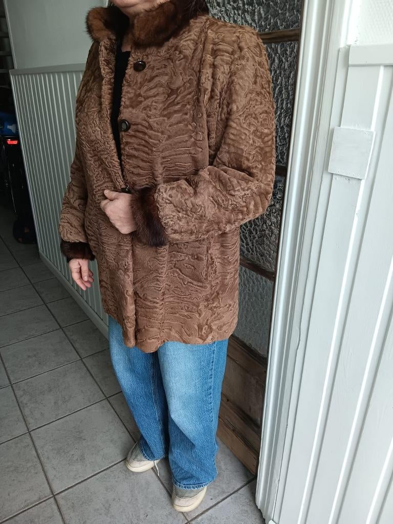 Mooie vintage astrakan jas van jenast, Parijs., Enlèvement