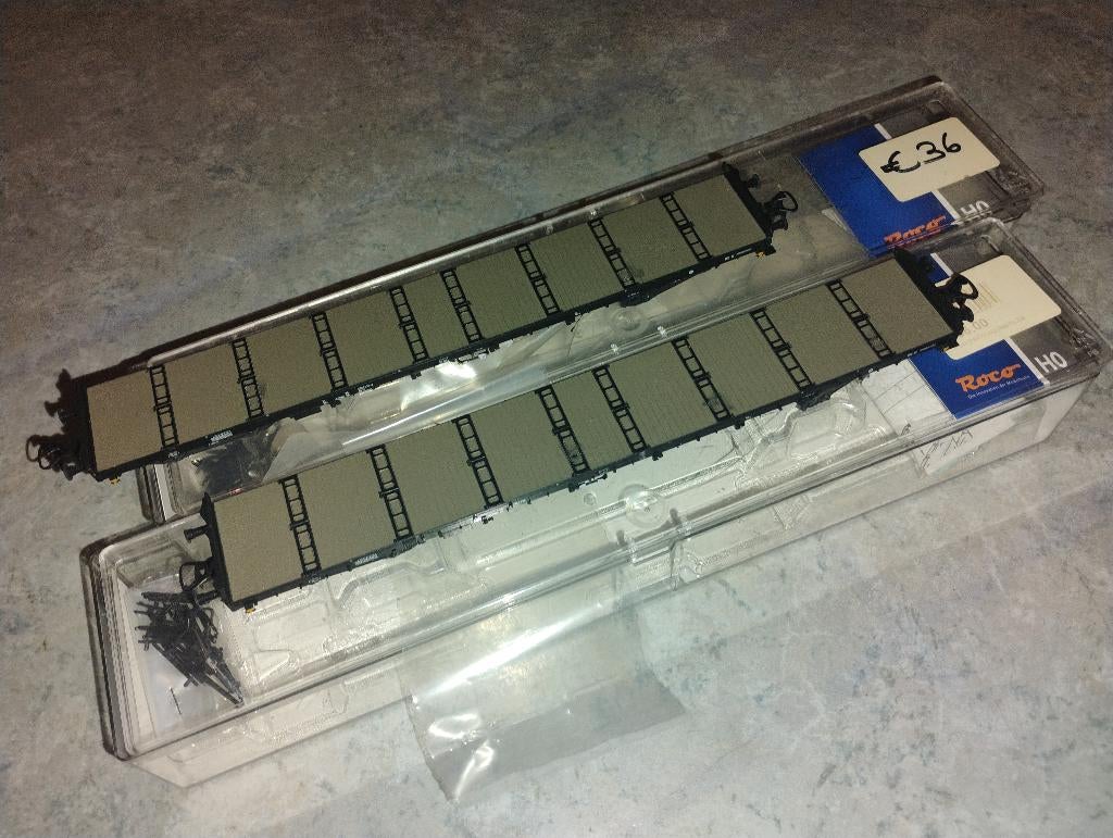 Roco H0 DB 2 ranchwagens, Gelijkstroom of Wisselstroom, Wagon, Ophalen of Verzenden, Roco