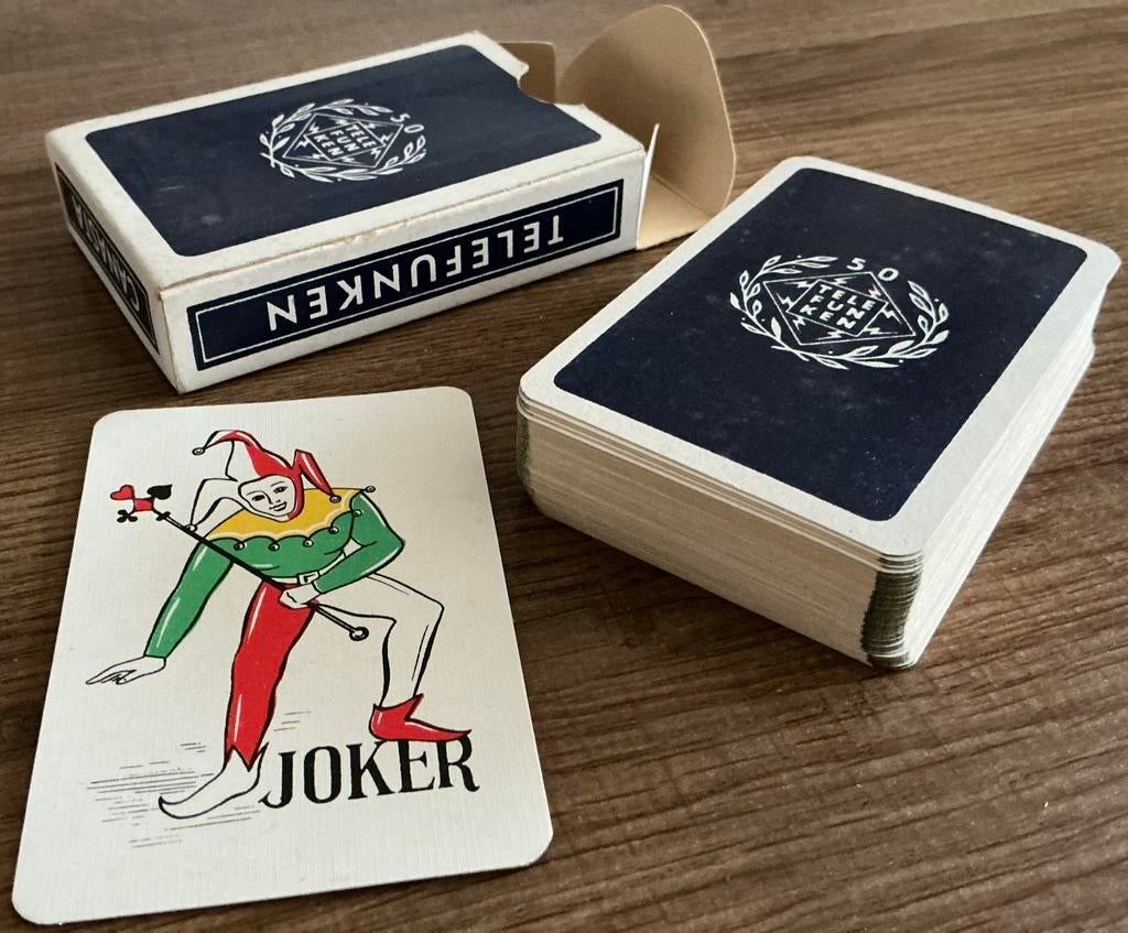 Oud kaartspel RADIO’S TELEFUNKEN/50 JARIG BESTAAN, Ophalen of Verzenden, Zo goed als nieuw, Speelkaart(en)