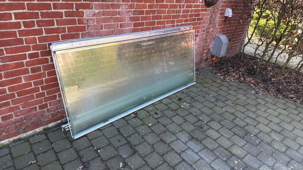 Glazen douchewanden en deuren, Huis en Inrichting, Badkamer | Badkamermeubels, Ophalen, Gebruikt, 200 cm of meer, 75 cm of meer