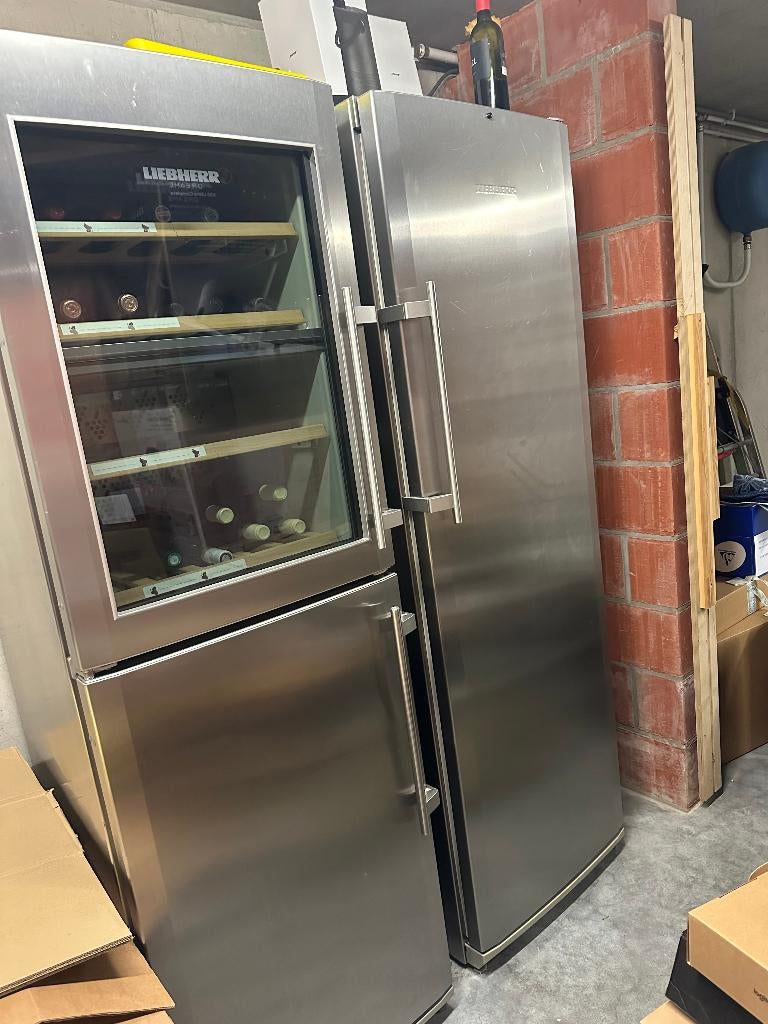 Réfrigérateur et cave à vin Liebherr, Electroménager, 160 cm ou plus, Enlèvement, Utilisé, 200 litres ou plus