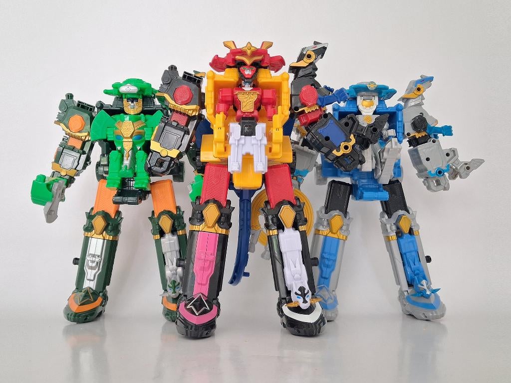 Power Rangers Ninja Steel DX Megazords set compleet, Ophalen of Verzenden, Zo goed als nieuw
