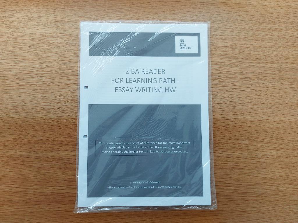 Cursus economisch Engels 2 UGent : 2 BA Reader for learning, Boeken, Studieboeken en Cursussen, Nieuw, Hoger Onderwijs, Ophalen of Verzenden