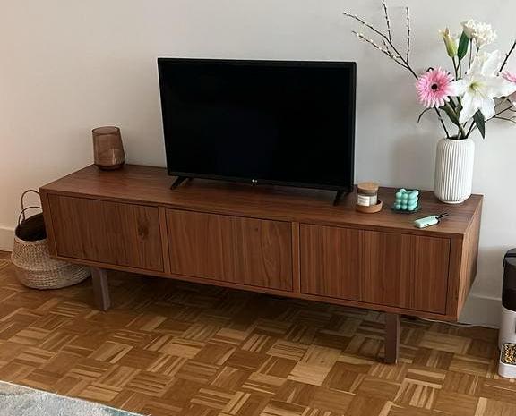 Meuble TV Ikea Stockholm, Maison & Meubles, Armoires | Mobilier de télévision, 25 à 50 cm, Comme neuf, 150 à 200 cm, Enlèvement