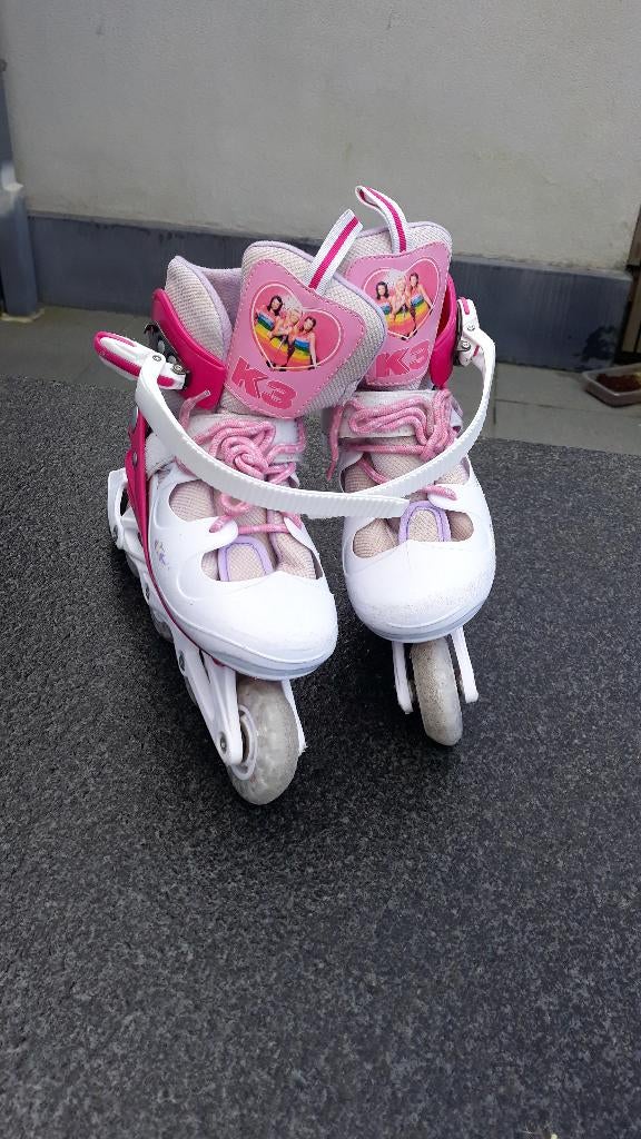 Patins à roues alignées pour filles, Rollers 4 roues en ligne, Réglable, Comme neuf, Enlèvement