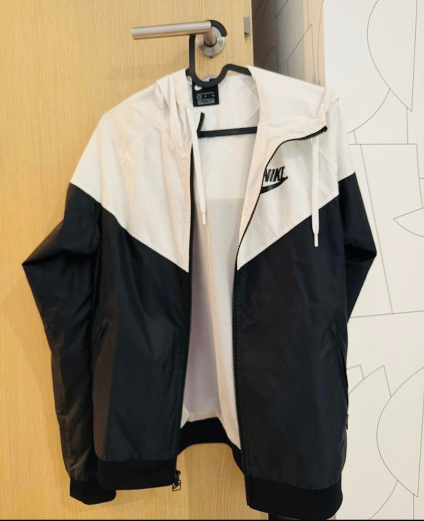 Veste Coupe-Vent Nike Windrunner - Noir & Blanc, Enlèvement ou Envoi, Comme neuf, Autres tailles, Blanc