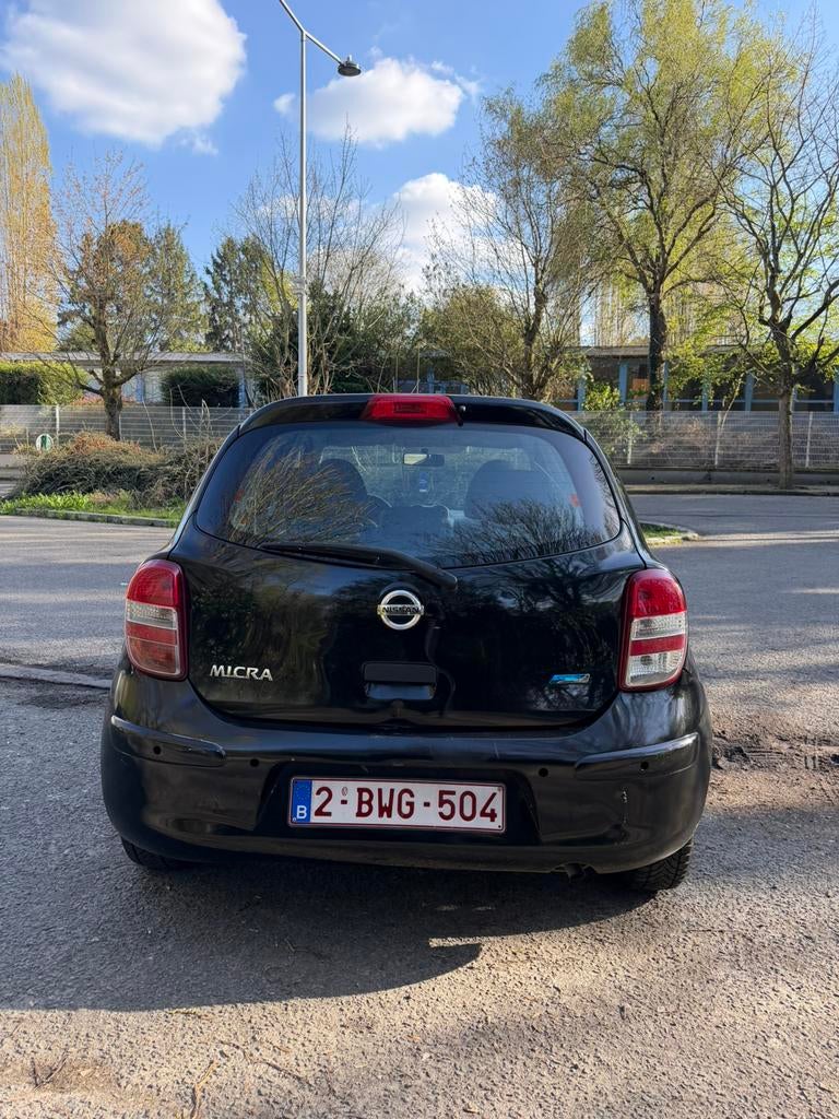 Nissan Micra 1.2 benzine 191000 km, Auto's, Nissan, Voorwielaandrijving, Euro 5, Stof, Zwart