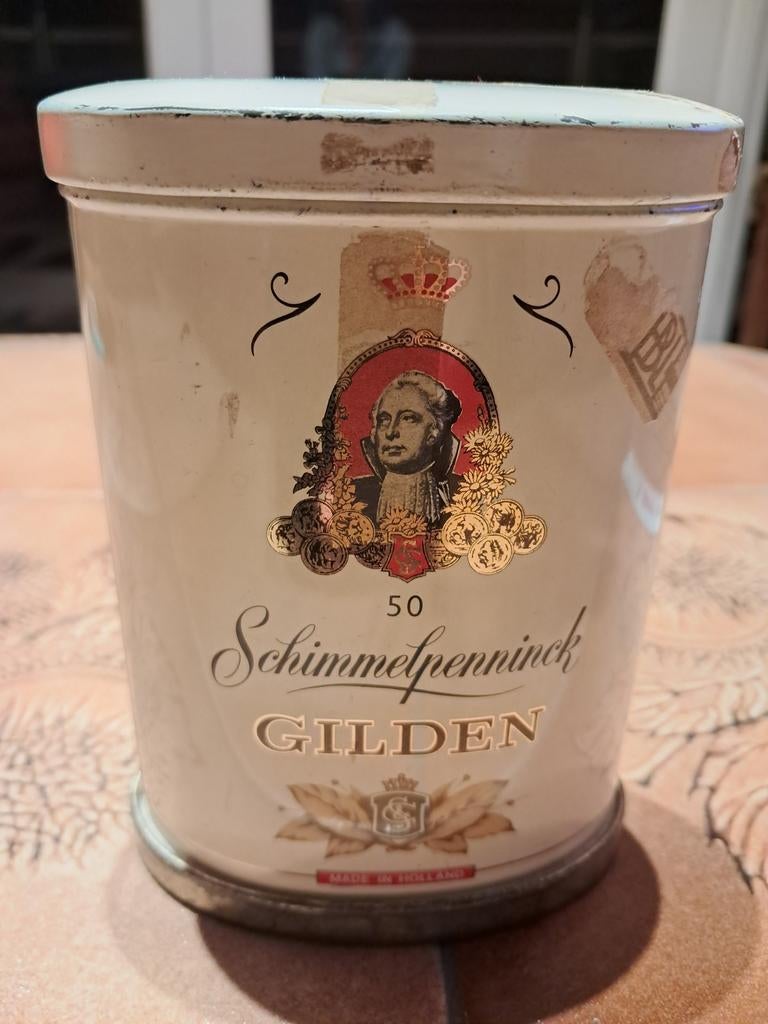 Vintage metalen doos, Ophalen of Verzenden, Gebruikt, Overige merken